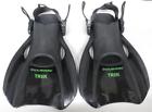 240845 Us Divers Trek Unisex Black Compact Travel Fins 053242267427