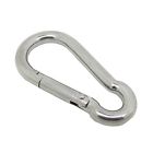 3687-8 Unbranded Stainless Steel Carabiner Silver 0110043310964