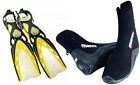 4821148030 Mares Classic Dive Boot Open Heel Fins Yellow 089902619008