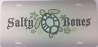 4906-14 Unbranded Air Brushed Salty Bones Sea Turtle Plate 0110043313453