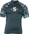 65.022.300 Scubapro Graphite Rash Guard Mens Short Sleeve 4048336370905