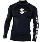 65.031.600 Scubapro Upf Mens Long Sleeve Rash Guard Black 4048336371568