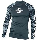 65.033.200 Scubapro Aegean Rash Guard Mens Long Sleeve Blue 4048336371131