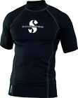 65.221.400 Scubapro Mens Upf Short Sleeve Rash Guard Black 4048336372602