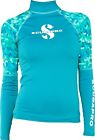 65.535.300 Scubapro Caribbean Rash Guard Womens Long Sleeve Teal 4048336374644