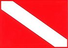 Acc56a Trident Scuba Diive Flag Sticker Other Snorkeling Water Sports Sporting