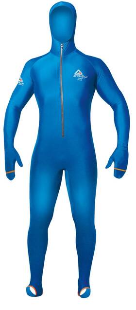 662821116 Adrenalin Junior Hooded Lycrasuit Navy - 16 Size