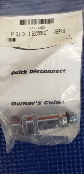 330.0050 Aeris High Pressure Quick Disconnect Part Number