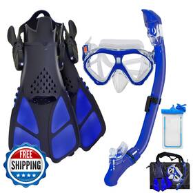 B08pzcwtrn Aisrida Kids Snorkeling Set Children Mask Fin Snorkel Gear Snorke