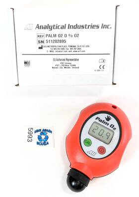 5993 Analytical Industries Palm O2 Remote Handheld Oxygen / Nitrox Analyzer 0-100%