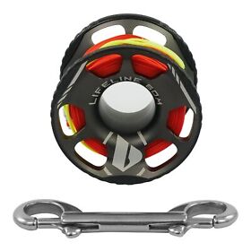 Re124113 Apeks Lifeline Spool High Visibility Line Includes Stainless Steel Bolt Snap