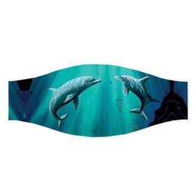 1023-dl Aqua Seascapes Mask Strap Cover Dolphins Under Water