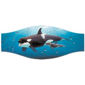 1023-kil Aqua Seascapes Mask Strap Cover Killerwhale