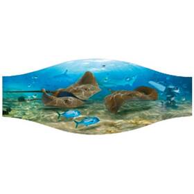 1023-sti Aqua Seascapes Mask Strap Cover Stingray