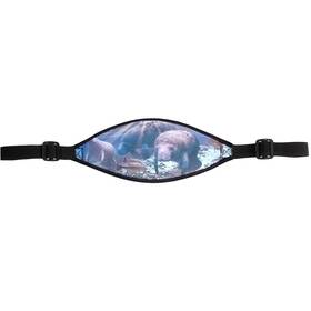 1026man Aqua Seascapes Buckle Mask Straps Manatee