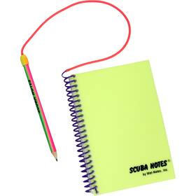 Aqua 618152003512 Scuba Spiral Bound Note Pad With Pencil