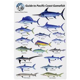 Bksfb272 Aqua Pacific Game Fishes Fish I.d. Card