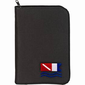 Bkslb0140 Aqua Low Profile 3-ring Binder Log Book-black Dive Flag