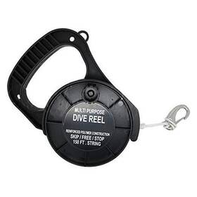 Scdr-01-bk Aqua Edge Scuba Diving Multi Purpose Dive Reel 150ft Black