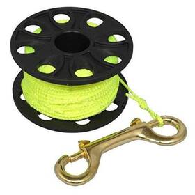 Scdr-12ny Aqua Edge Scuba Choice Diving Compact Finger Spool 167ft Yellow Line