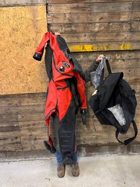 Wh10862 Aqua Lung Aqua-lung Hazmat Drysuit Size L