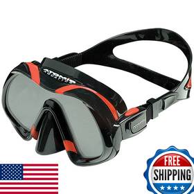 B006h407va Atomic Aquatics Venom Dive Mask Red