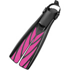 05-0055-1p Atomic Aquatics Split Fins Medium Reef Red