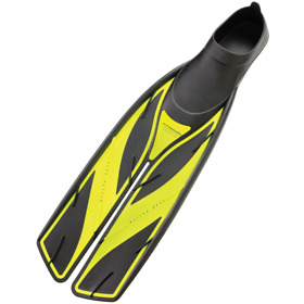 05-0132-5p Atomic Full Foot Split Fins 9/10 Yellow