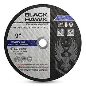 C90751-25 Bha Metal And Stainless Steel Cut Off Wheels For Angle Grinders 9 Inch X .075