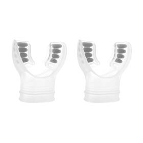 Aqumpugy2 Blue Reef Ultra Clear Silicone Mouthpiece 2-pack Gray