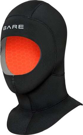 066924blk-10s Brand Bare 7mm Ultrawarmth Coldwater Hood Black Small