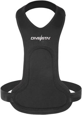 62094 Brand Divestar Sample Sku Neoprene Spearfishing Chest Pad For Men One Size Adjustable Black