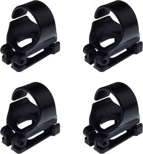 Ktzz-01 Brand Kasteco 4 Pack Scuba Dive Universal Plastic Clip Snorkel Keeper Tube Holder Black