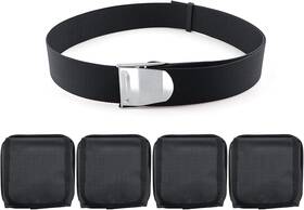 0411-2022-ab Brand Seafard Scuba Weight Belt With Detachable 4 Pockets Quick-release Buckle Black