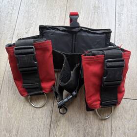 Dwc-2-rd Brownies Third Lung Drop Weight Cummerbelt With Buckle To Connect Diver Hose