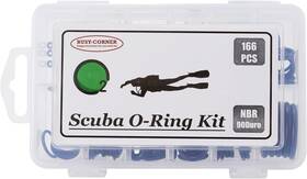 Busy-corner 033985954921 166 Pieces Scuba O-ring Kit Diving Rubber Orings For Dive