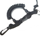 C110 Jcs Snappy Coil Shock Line With Lanyard Split Ring Plastic