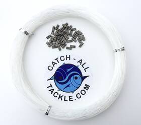 4334044049 Catch All Tackle Clear Decoy/speargun Rigging Line 100yards Kit With 50 Copper Crimps