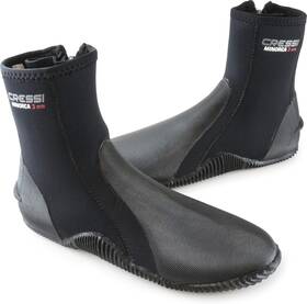 040009 Cressi Neoprene Adult Anti-slip Sole Boots - For Water 14 Tall Black/black