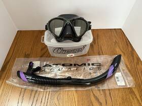 365098 Cressi Nano Ds Black Mask And Atomic Aquatics Snorkel
