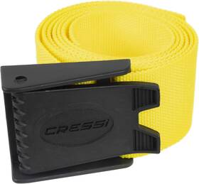 627010 Cressi Nylon Weight Belt With Hard Plastic Buckle For Freediving And Yellow