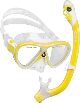 B07m9cv5tk Cressi Ocean Junior Mask And Snorkel Kits Yellow/white