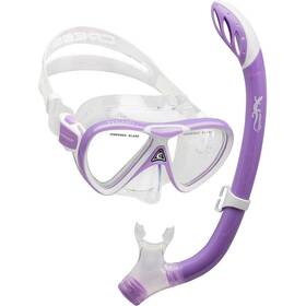 B07mcyqz3z Cressi Pegaso And Iguana Mask Snorkel Kits Lilac/white