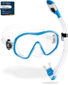 B08q64pb2t Cressi F-dual And Supernova Dry Mask Snorkel Kit - Clear/blue