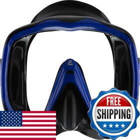 Cressi B0d6c43mpb Liberty Mono-lens Diving Mask Black/blue