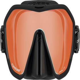 Cressi B0djpzqwv7 Z2 Frameless Masks Black/blue Inner Blue Orange Outer Reflection Lens