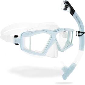 B0fjpjmffd Cressi Horizon Scilla Mask Snorkel Kits Clear/ice Cyan Dm570023