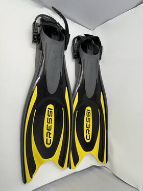 Bf215144 Cressi Frog-plus Fins Medium/large Yellow