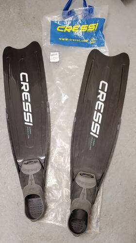 Bh105046 Cressi Gara 3000 Ld Freediving Scuba Diving Modular Long Fins 12/13