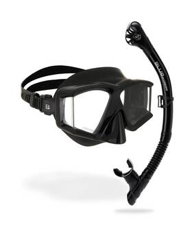 Dm575050 Cressi Panoramic Diving Mask And Snorkel Kit - Wide View Top Dry System Sno